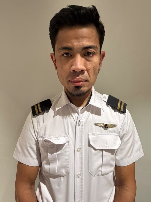 Tampang Moh Saufi, Kopilot WN Malaysia yang diciduk di Soeta usai selundupkan 70.114 butir pil ekstasy. (ist)