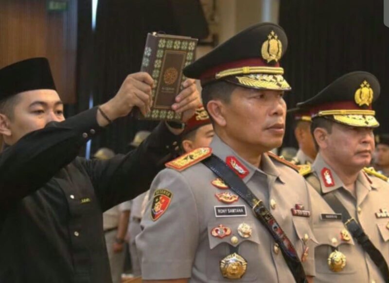 Upacara Kenaikan Pangkat Rony Samtana Tarigan menjadi Irjen Polri di Rupatama Mabes Polri, Jakarta, Sabtu malam,3 Oktober 2026. (Foto: Istimewa).